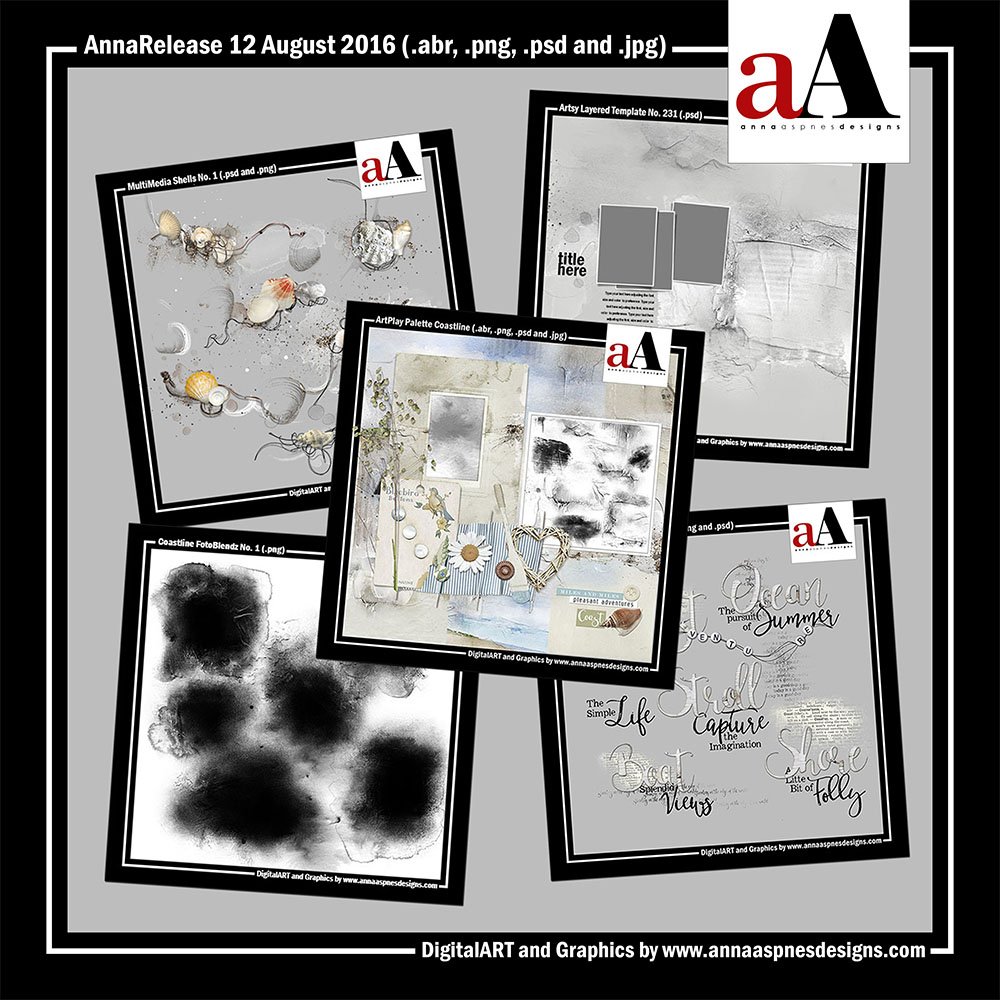 New Artsy Digital Designs Coastline