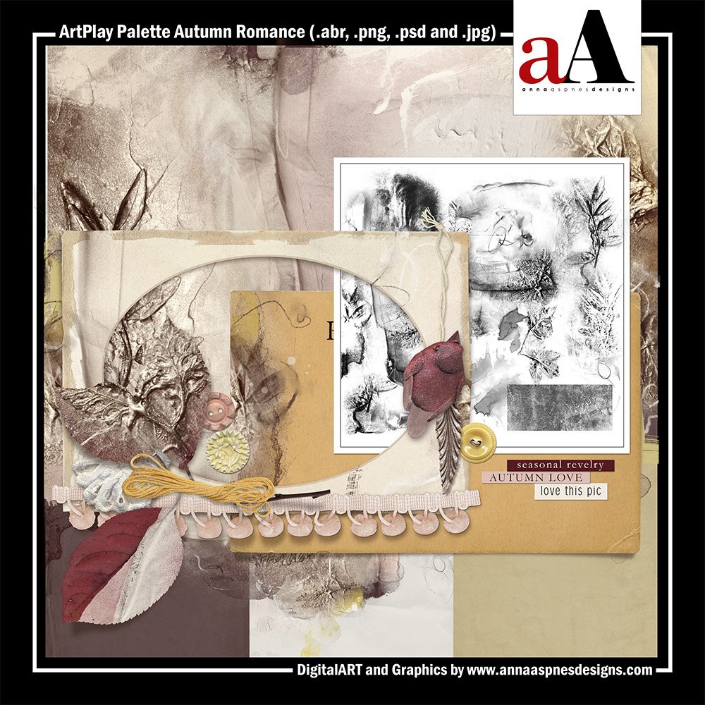 New Artsy Digital Designs Autumn Romance