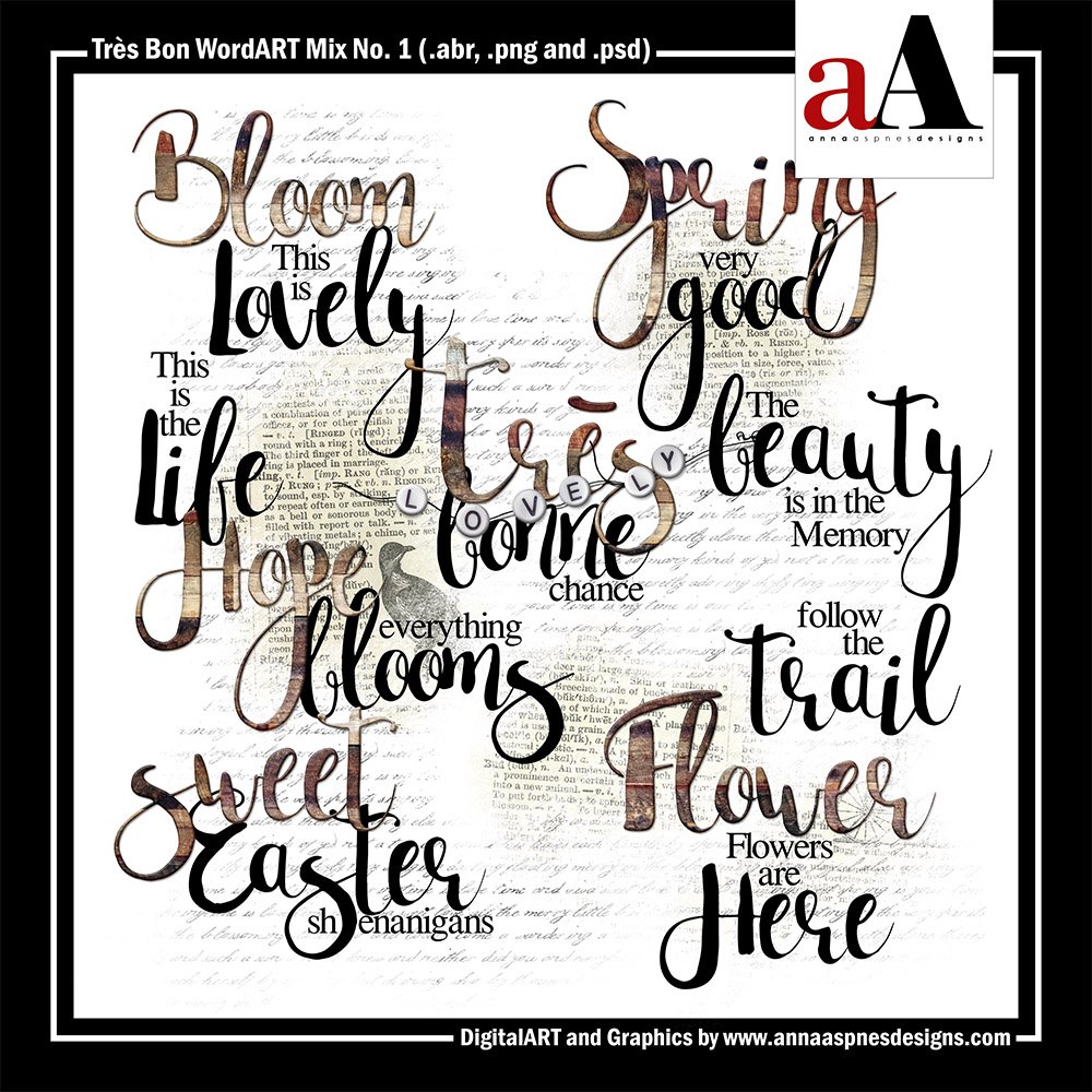 New Artsy Digital Designs Tres Bon