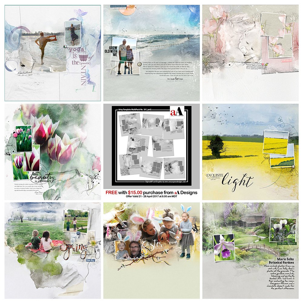 Digital Designs Inspiration Artsy Template MultiPack