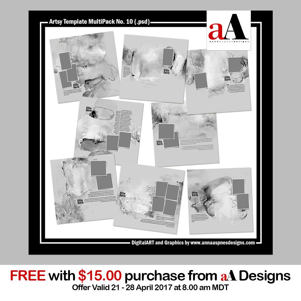 New Free with Purchase Artsy Template MultiPack