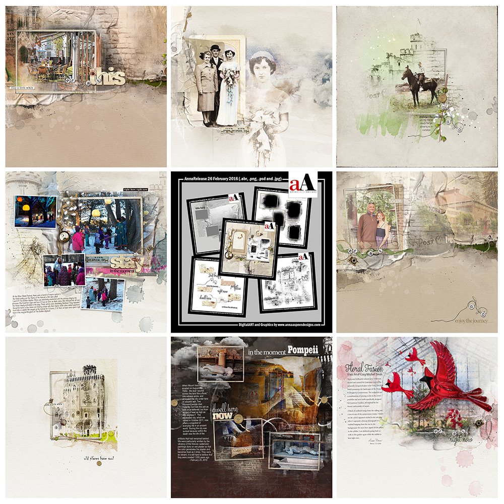 Digital Scrapbooking Inspiration Artsy Digital Designs Sojourn