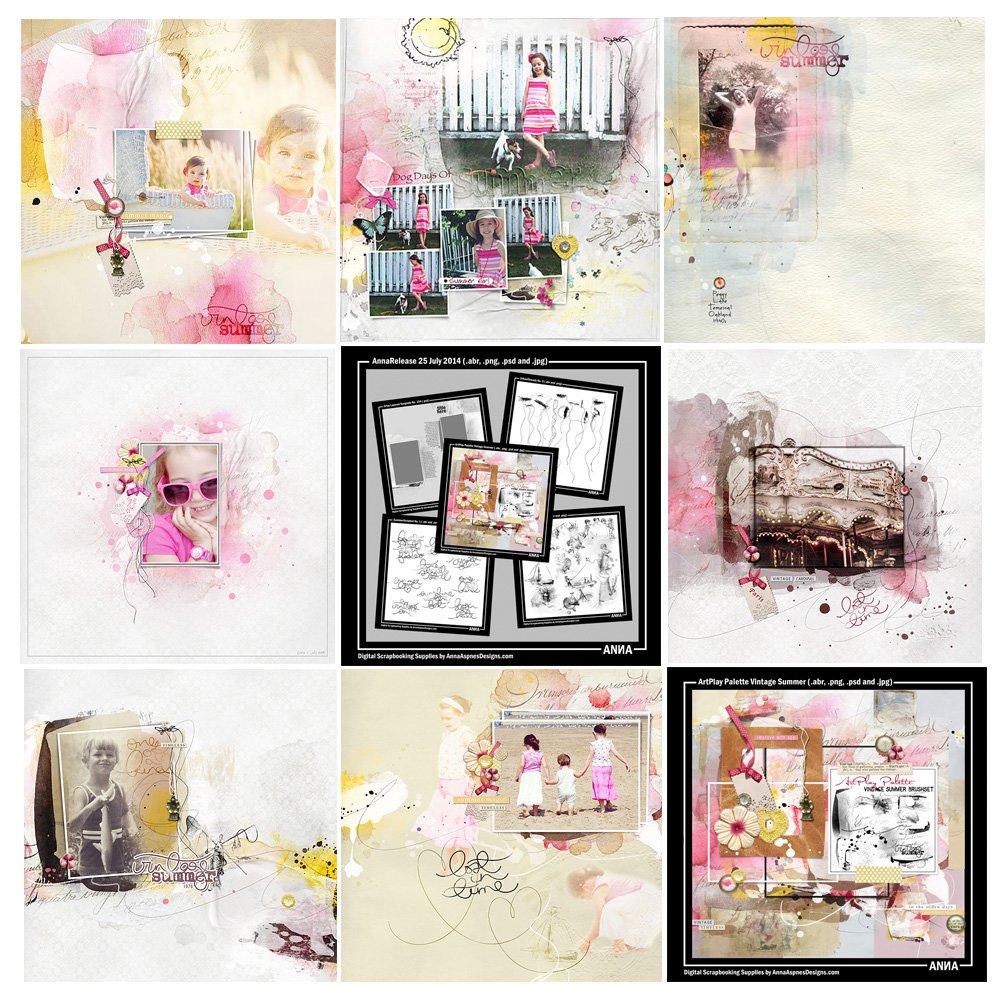 Vintage Summer Artsy Digital Designs Sale
