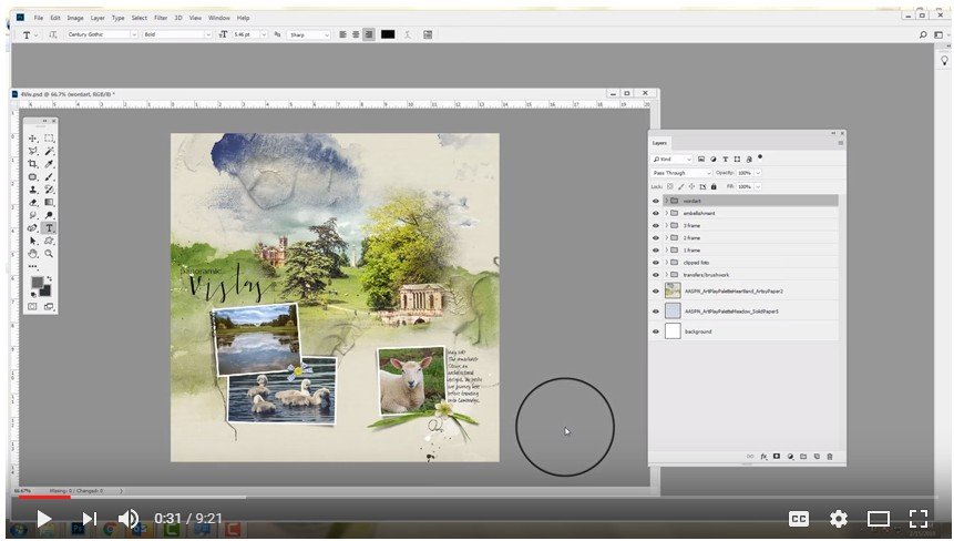 Selecting Backgrounds for Templates Video